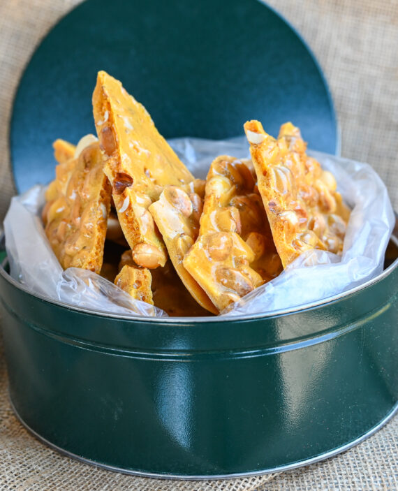 Peanut Brittle Tin - 32 Oz.
